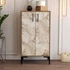 Kép 2/6 - Cipőtároló Prag - Diós, Fehér Marble