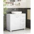 Kép 2/7 - Mosdó alatti szekrény, fürdőszobai szekrény 3 nagy fiókkal, 30 x 70 x 64 cm, fehér Kép 2/7 - Mosdó alatti szekrény, fürdőszobai szekrény 3 nagy fiókkal, 30 x 70 x 64 cm, fehér