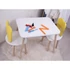 Kép 1/2 - Gyerekasztal székekkel Bunny Two Chair Set - Yellow, White