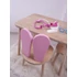 Kép 2/3 - Gyerekasztal székekkel Bunny Two Chair Set - Pink, Brown