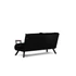 Kép 5/7 - 2 személyes kanapéágy Homoko 2-Seater - Fekete
