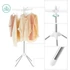 Kép 9/9 - SONGMICS ruhaszárító, 3 forgatható kar vállfáknak fehér és ezüst színben Kép 9/9 - SONGMICS ruhaszárító, 3 forgatható kar vállfáknak fehér és ezüst színben