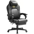 Kép 7/7 - SONGMICS HOME gamer szék, ergonomikus számítógépszék lábtartóval, tintafekete színben