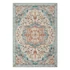 Kép 1/7 - Vintage stílusú, gépben mosható szőnyeg 120 x 170, aqua blue