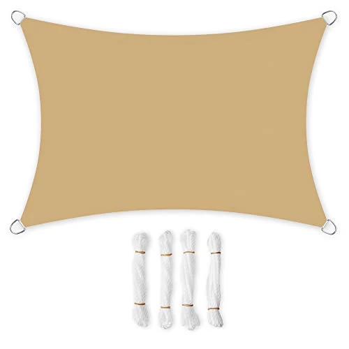 SONGMICS napvitorla 3x4 m, homok színe