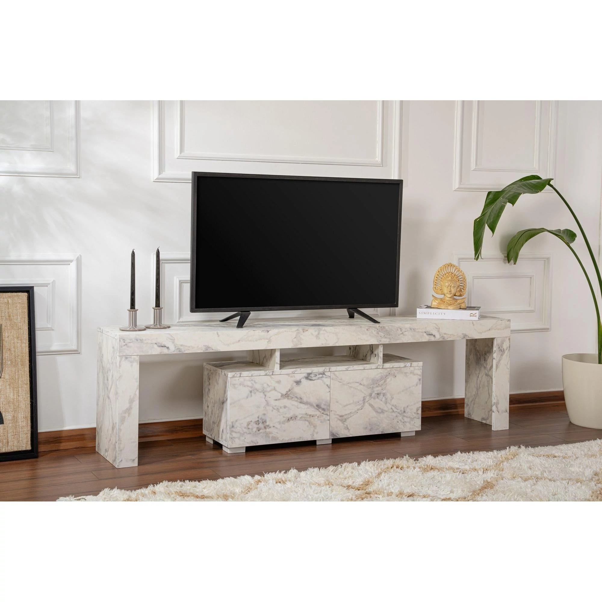 TV szekrény Enclave - Fressia Marble