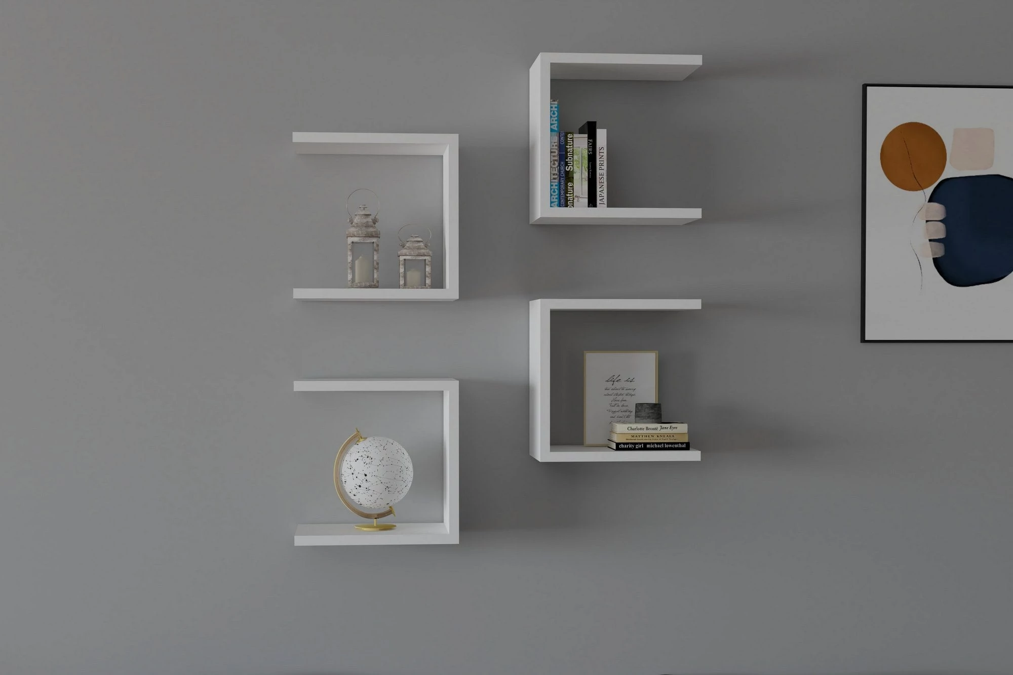 Fali polc Base - White
