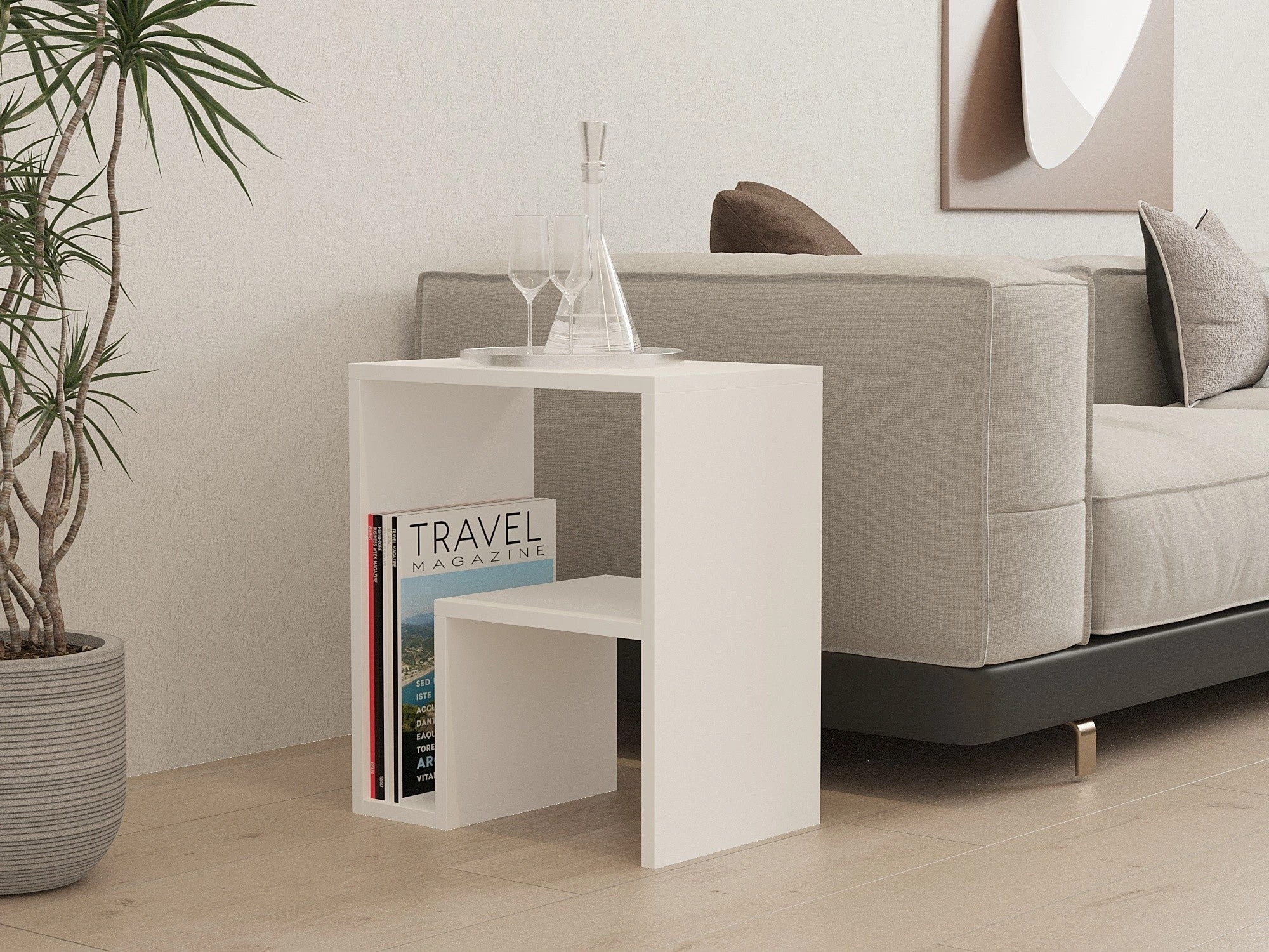 Kis asztal Yepa - White