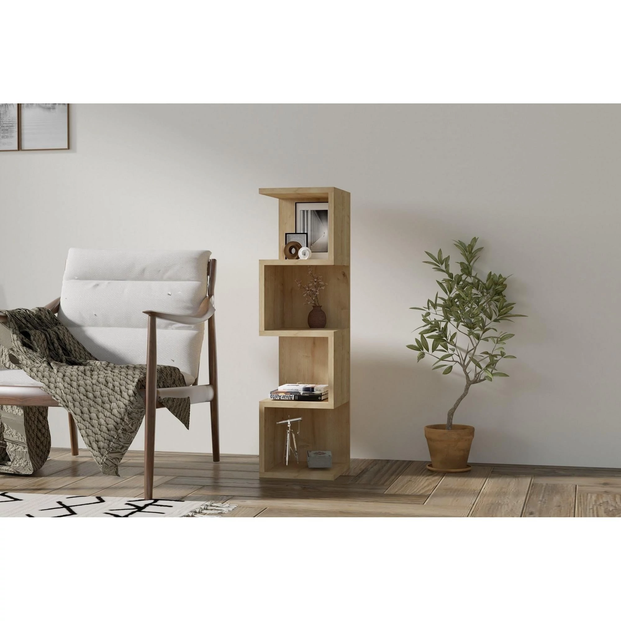 könyvespolc Alin - Sapphire Oak