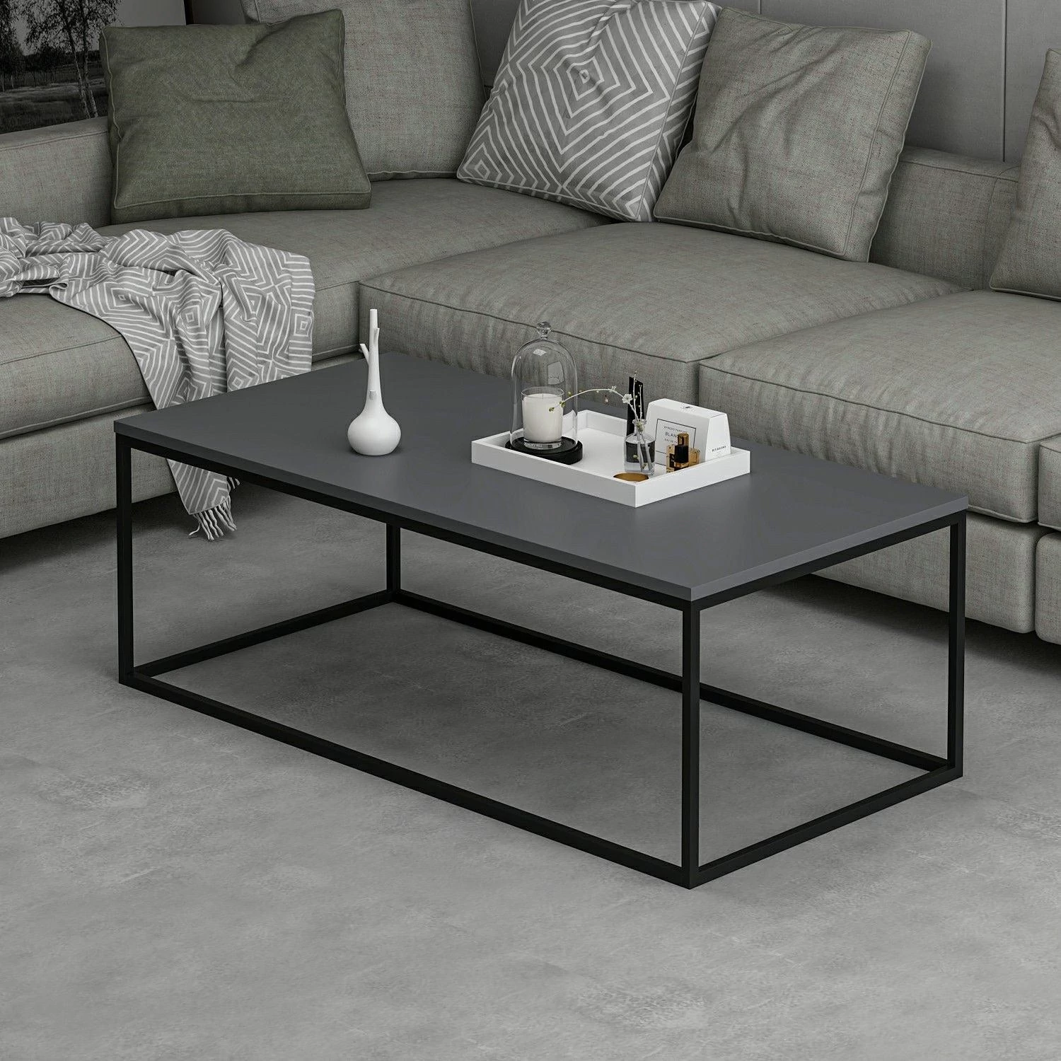 Dohányzóasztal Tiger - Anthracite