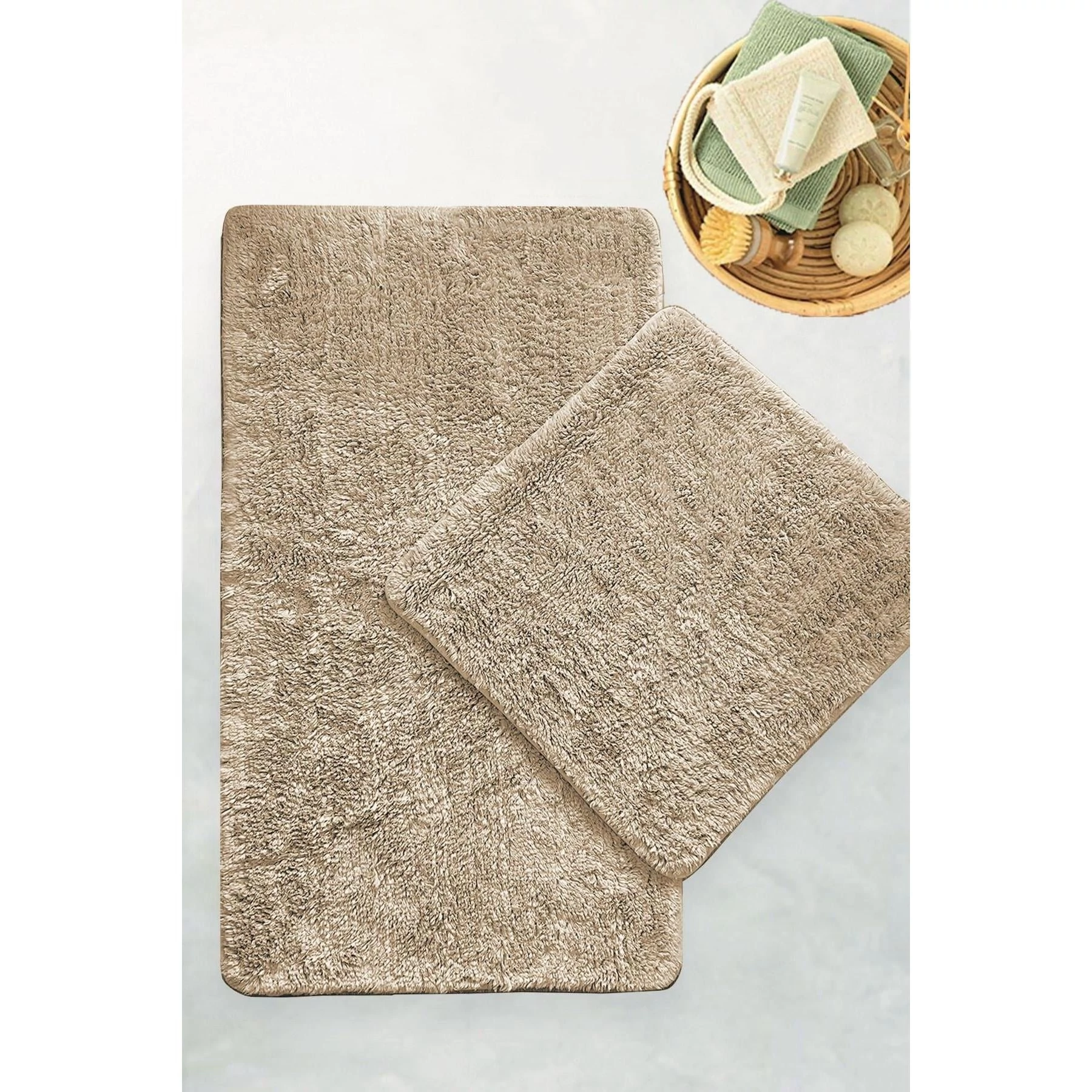 Fürdőszobaszőnyeg Szett (2 db) Cotton Basic - Stone