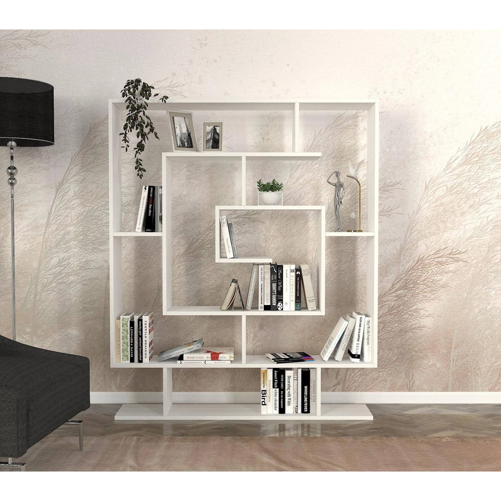 könyvespolc Sarmaşık - White