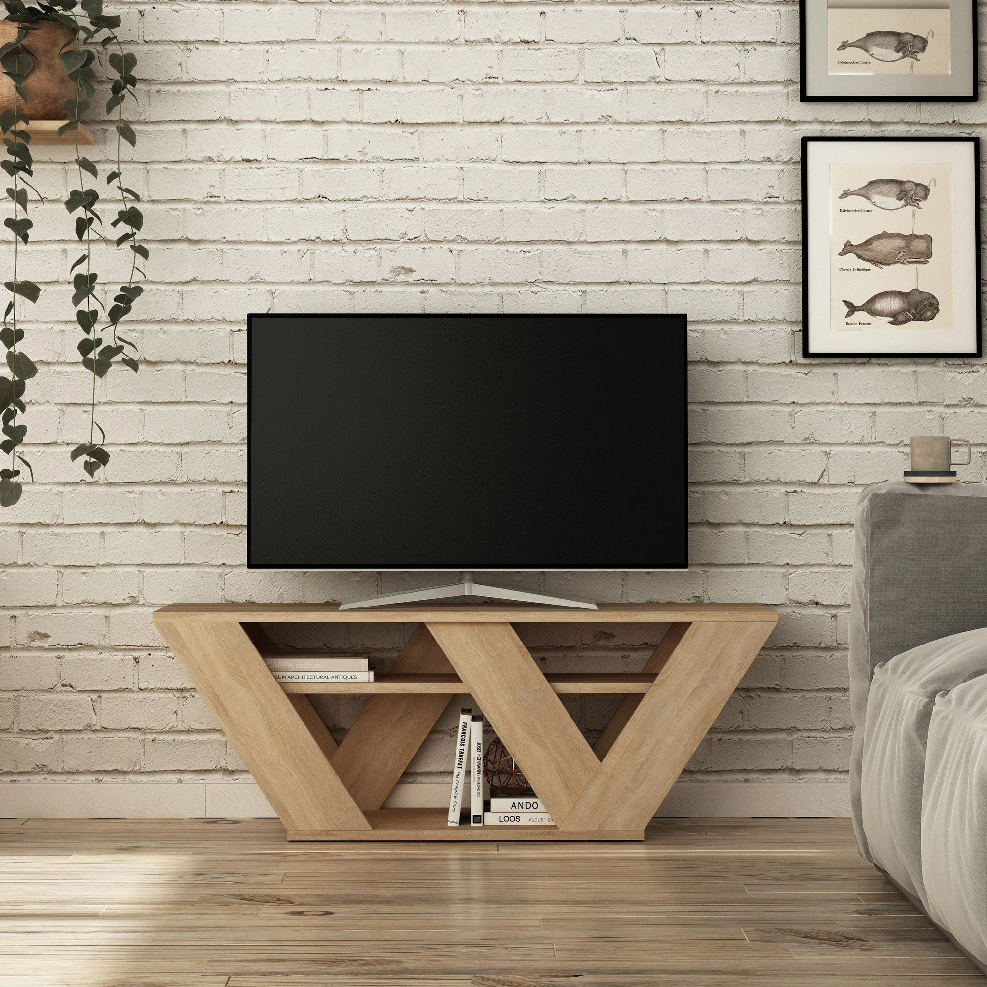 TV szekrény Pipralla - Oak