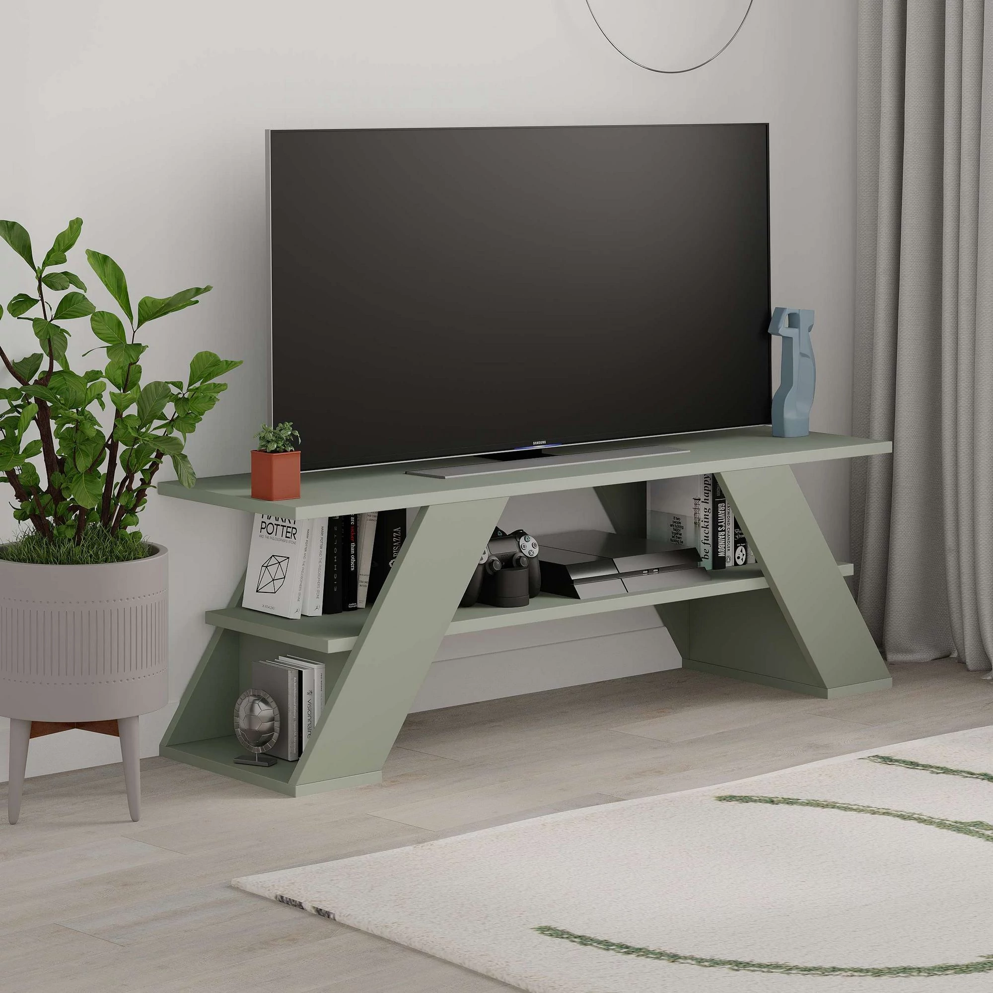 TV szekrény Farfalla - Ash Green