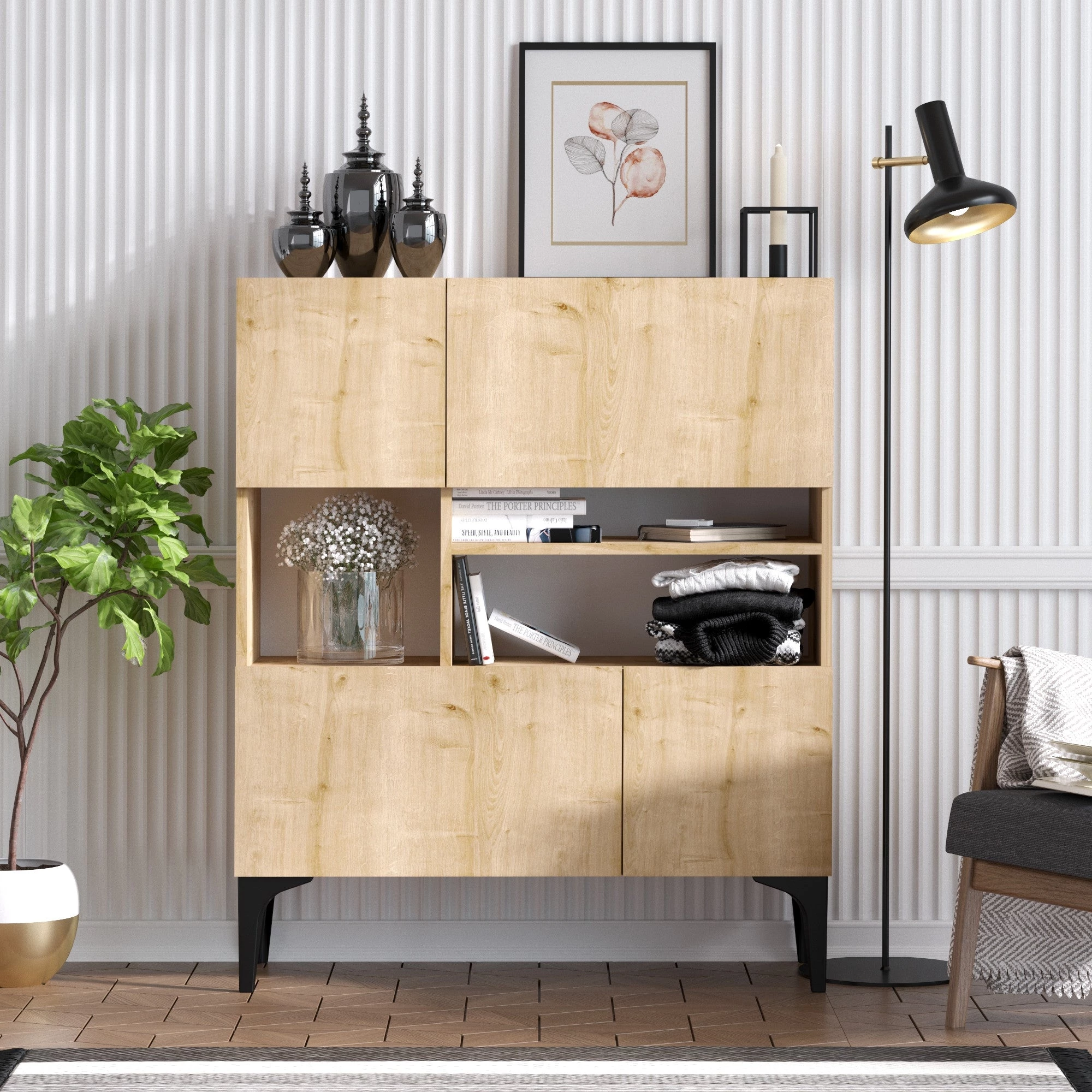Konzolasztal Krista - Sapphire Oak