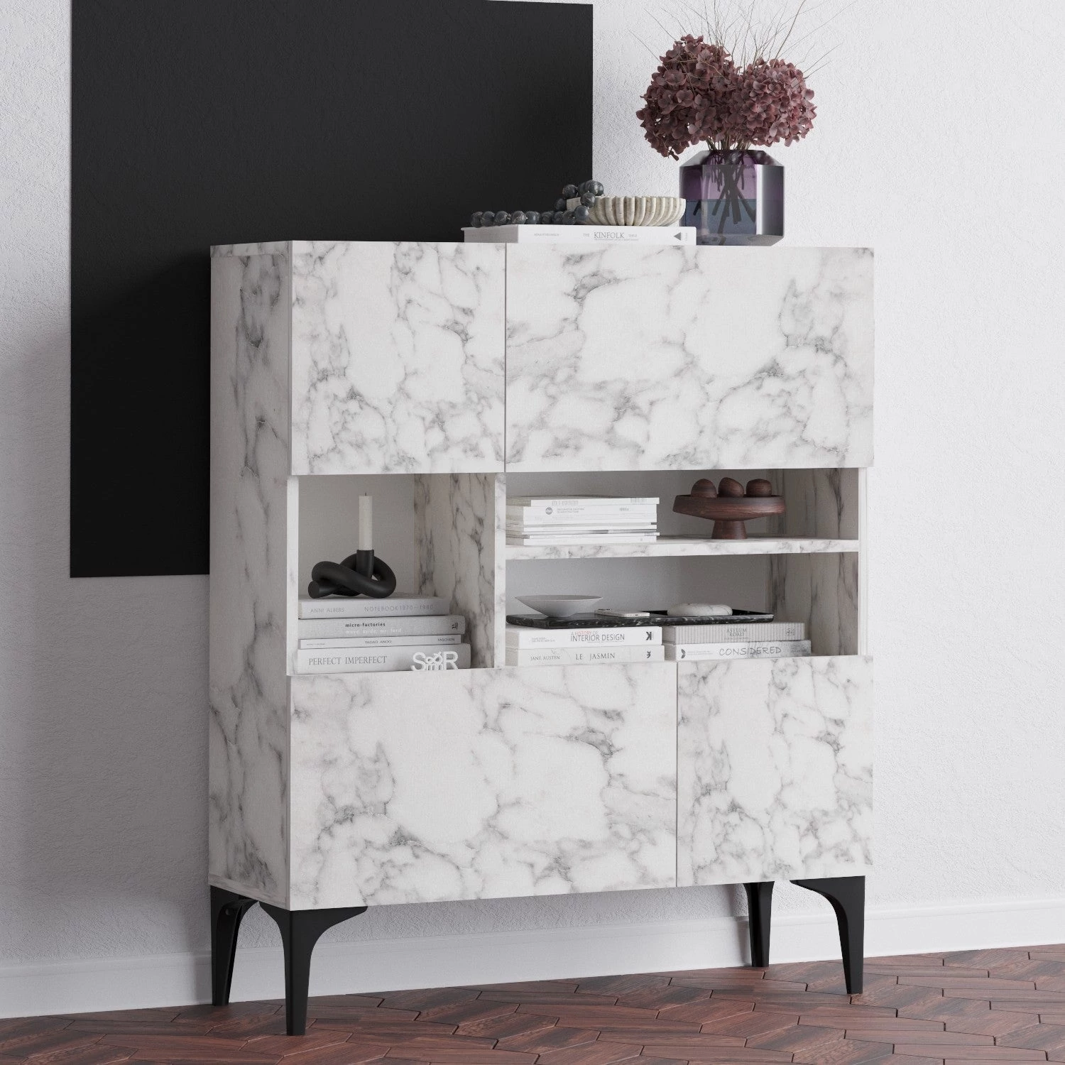 Konzolasztal Krista - Carrara Marble