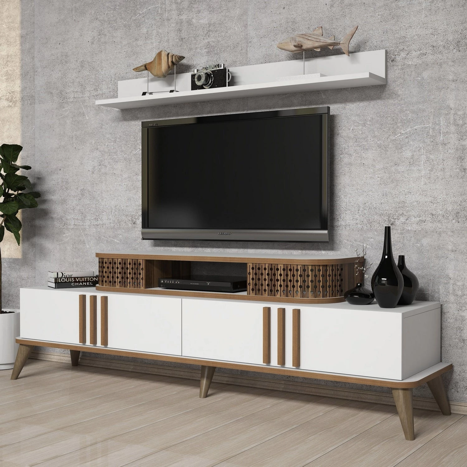 TV szekrény Eylül - Fehér
