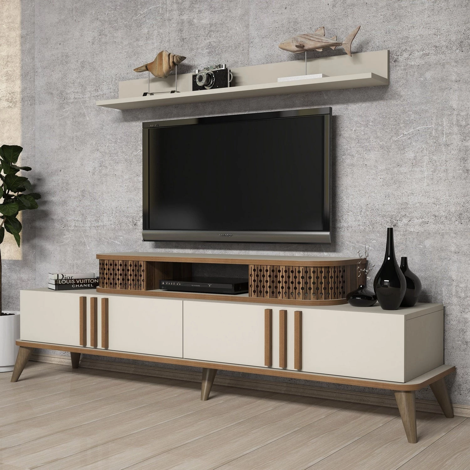 TV szekrény Eylül - Krém
