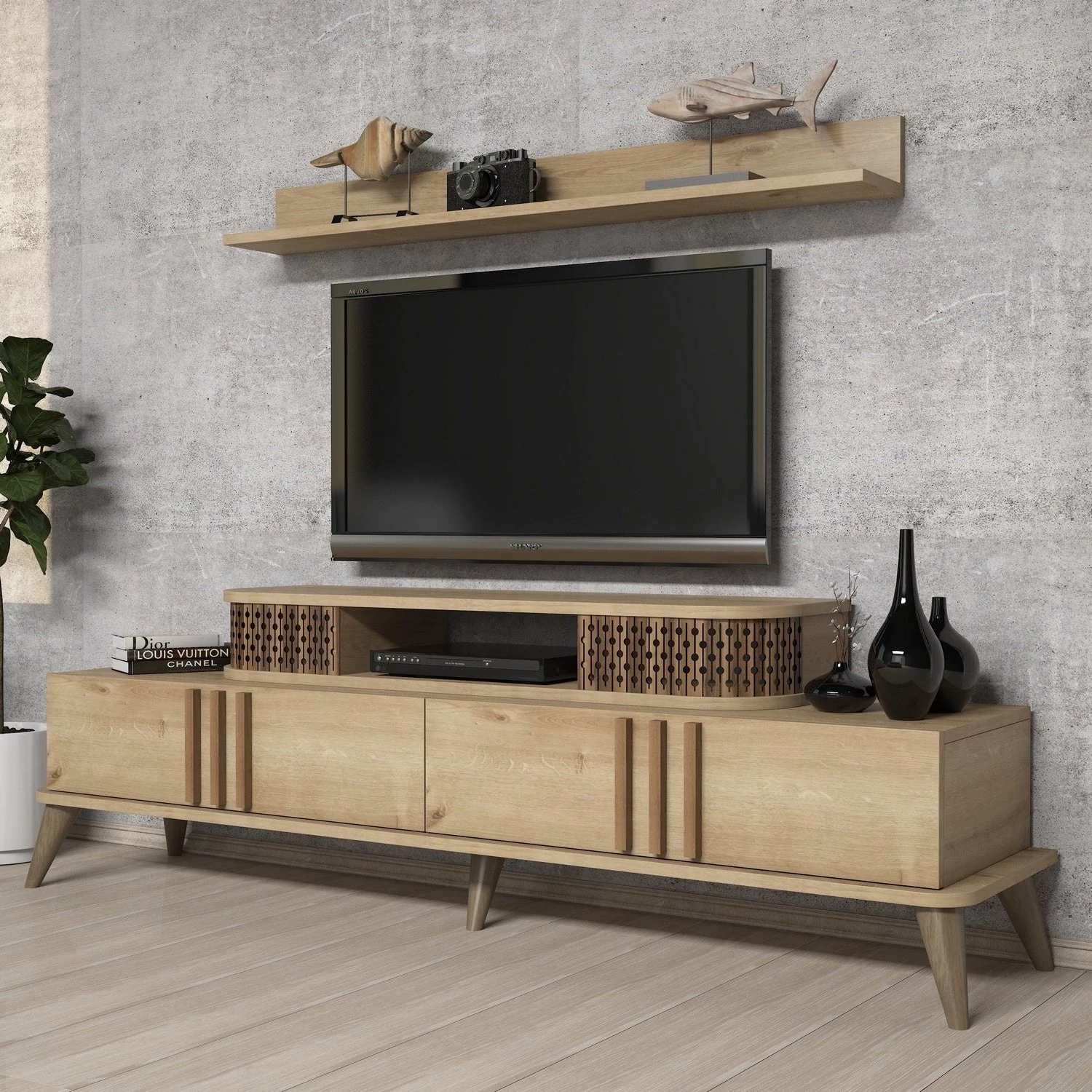 TV szekrény Eylül - Oak