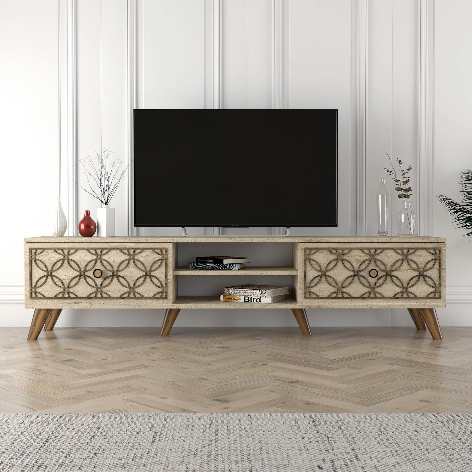 TV szekrény Class - Travertine