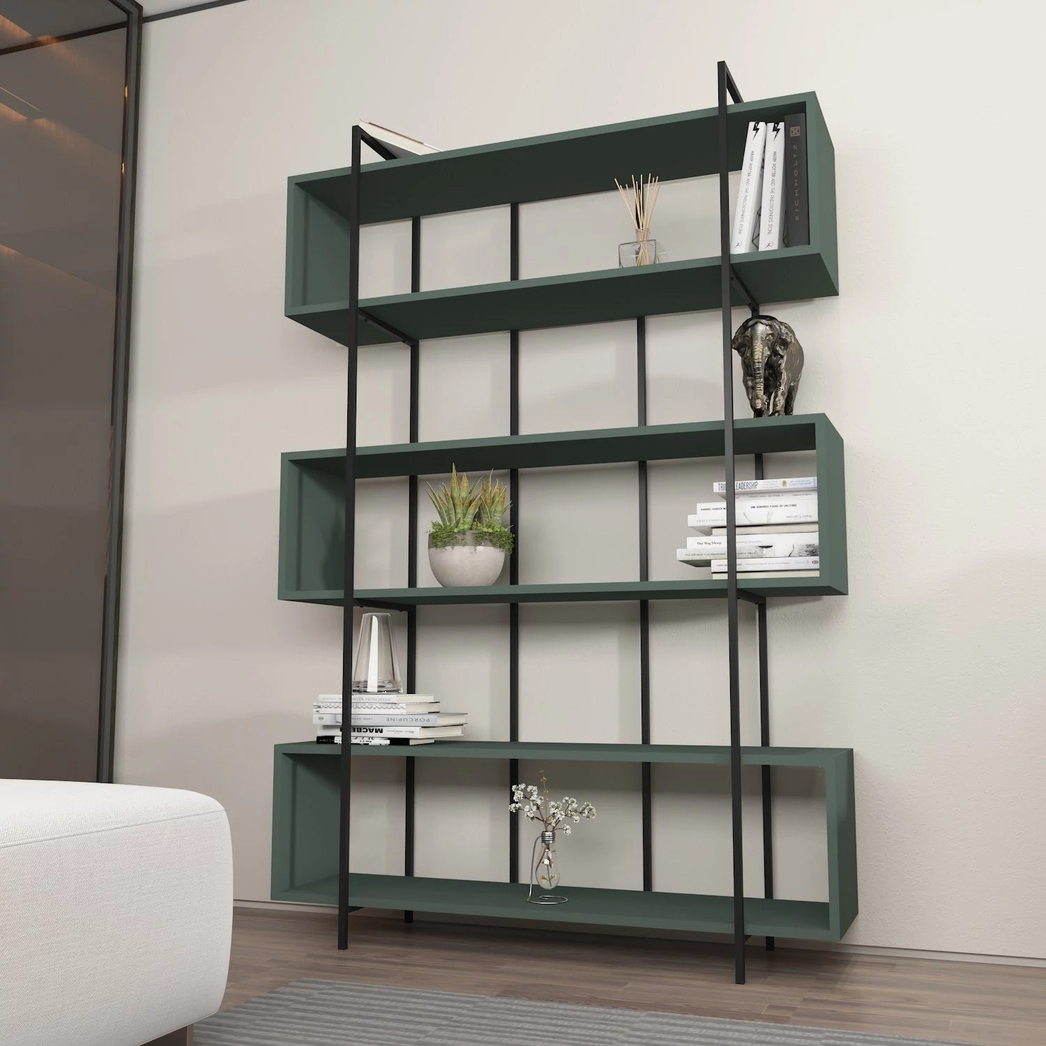 könyvespolc Bruti - Green, Black