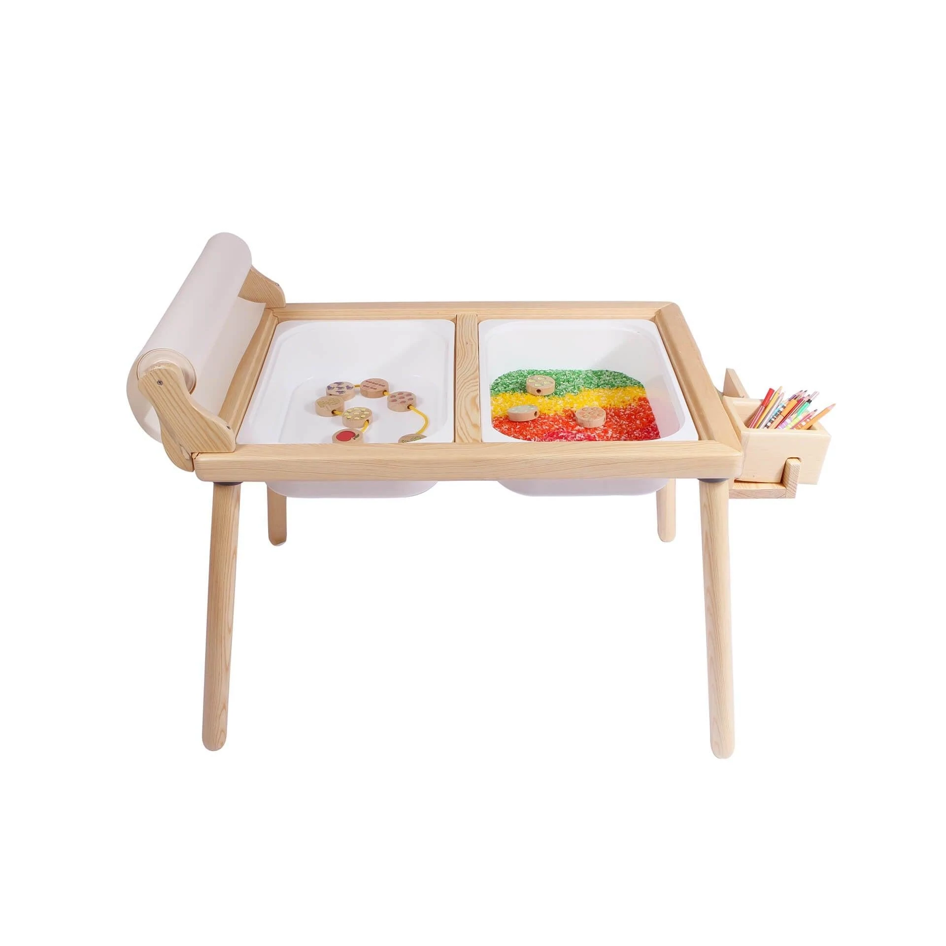 Gyerekasztal székekkel Roll