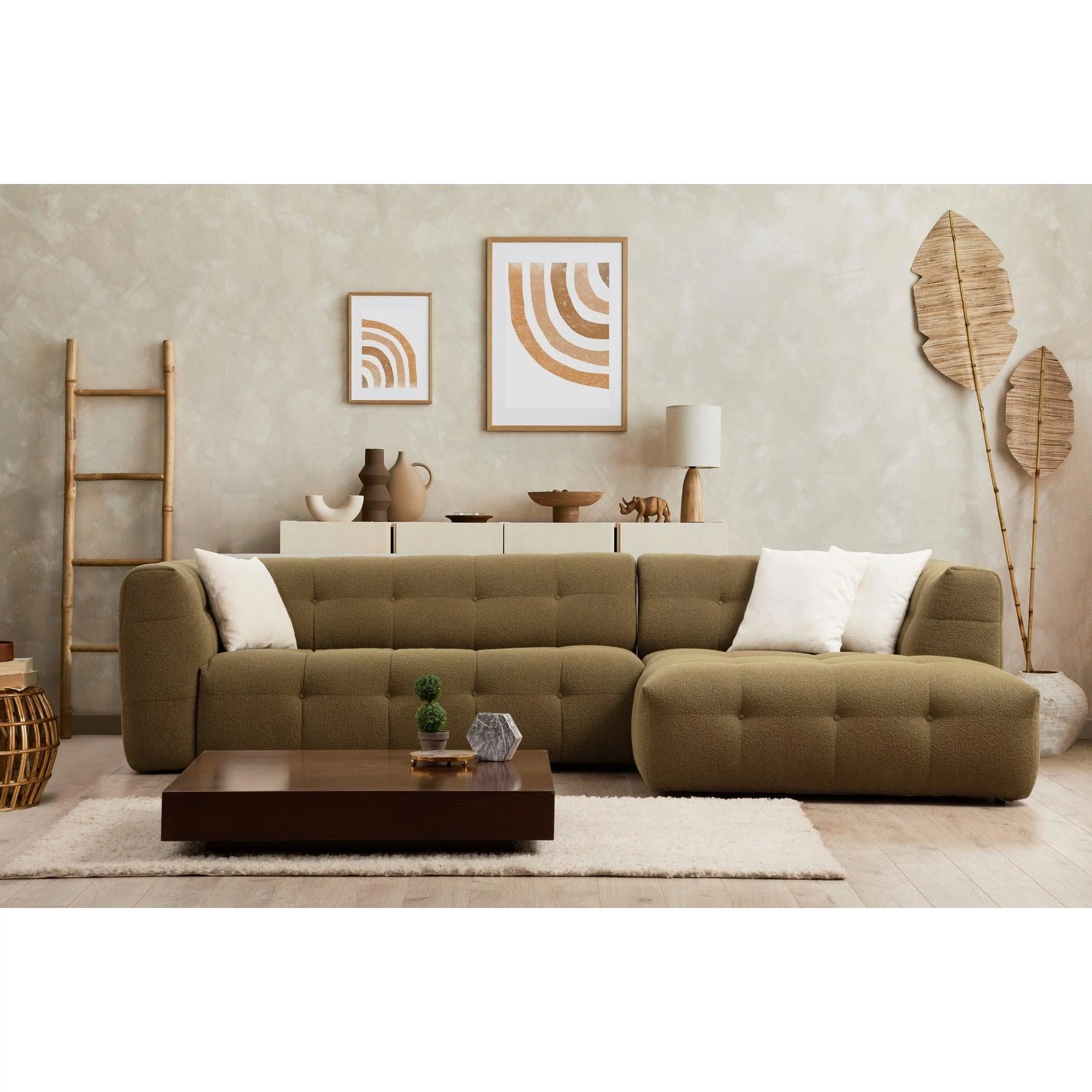 Sarokkanapé Cady Jobbos - Khaki