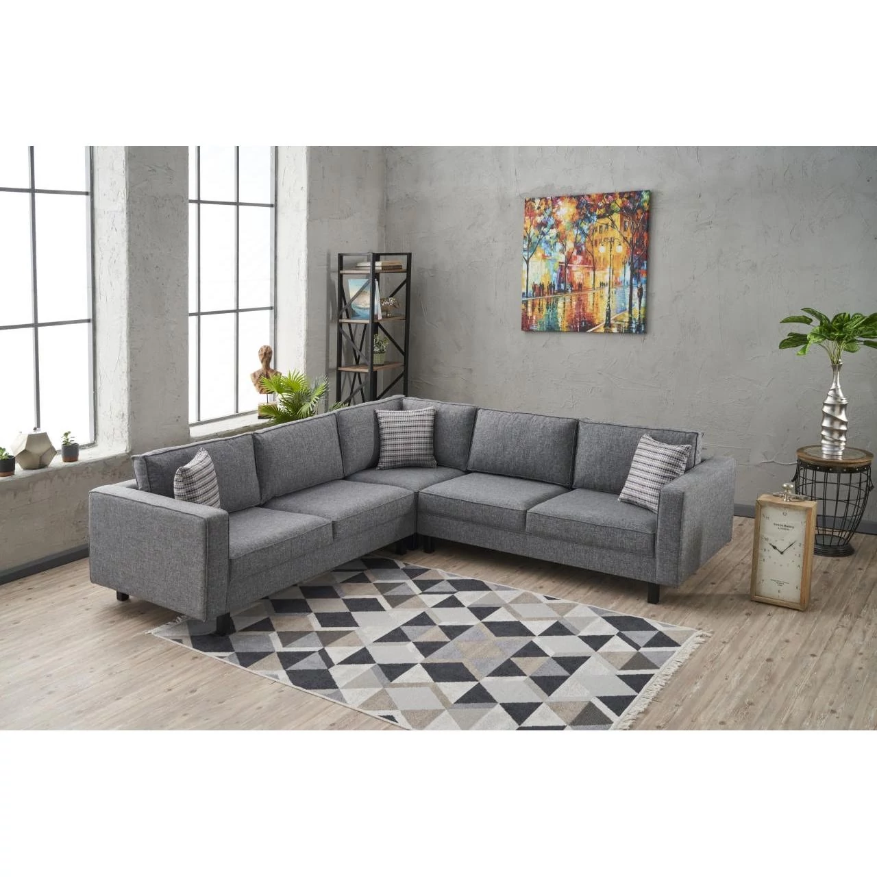 Sarokkanapé Kale Linen - Szürke
