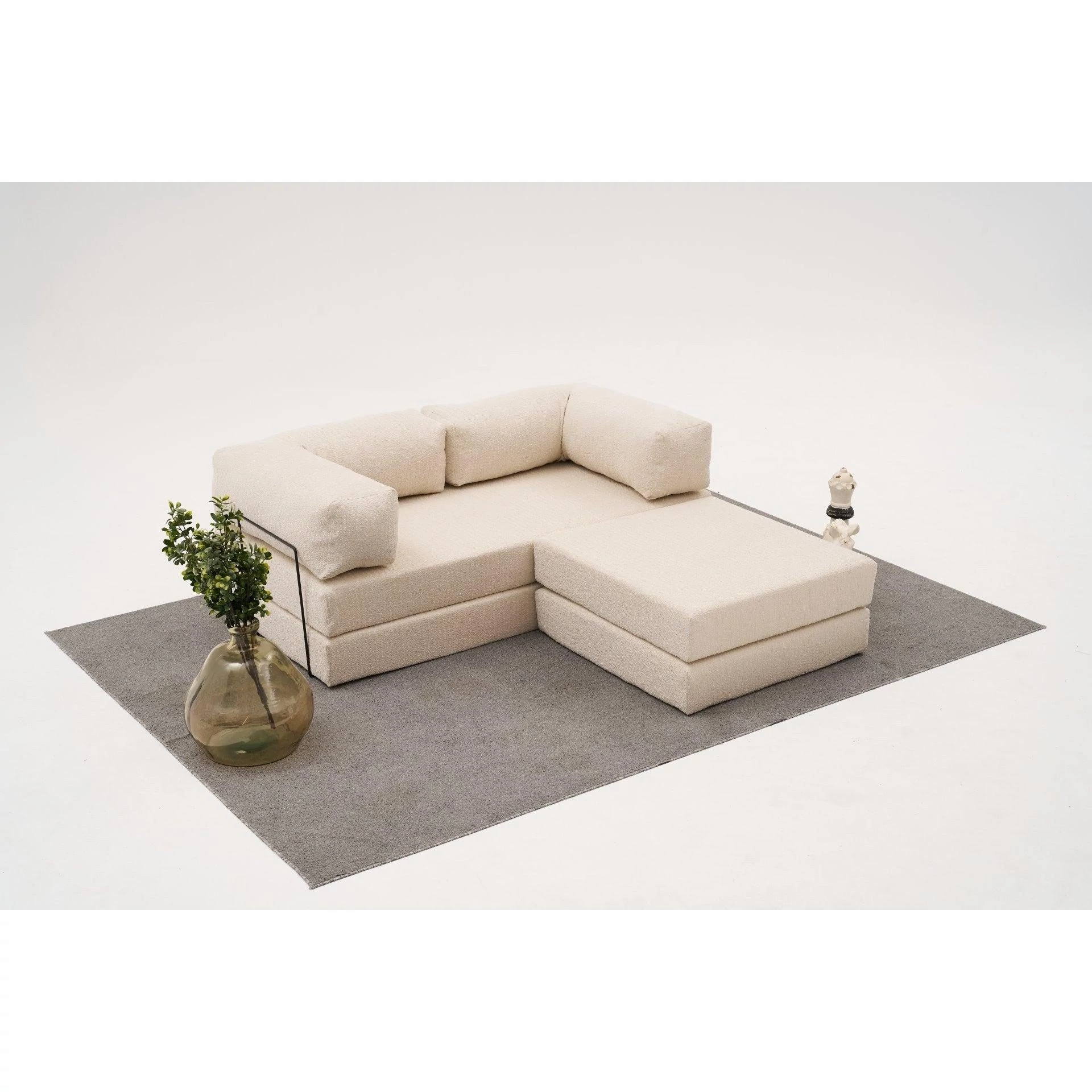 Sarokkanapé Comfort Mini - Krém