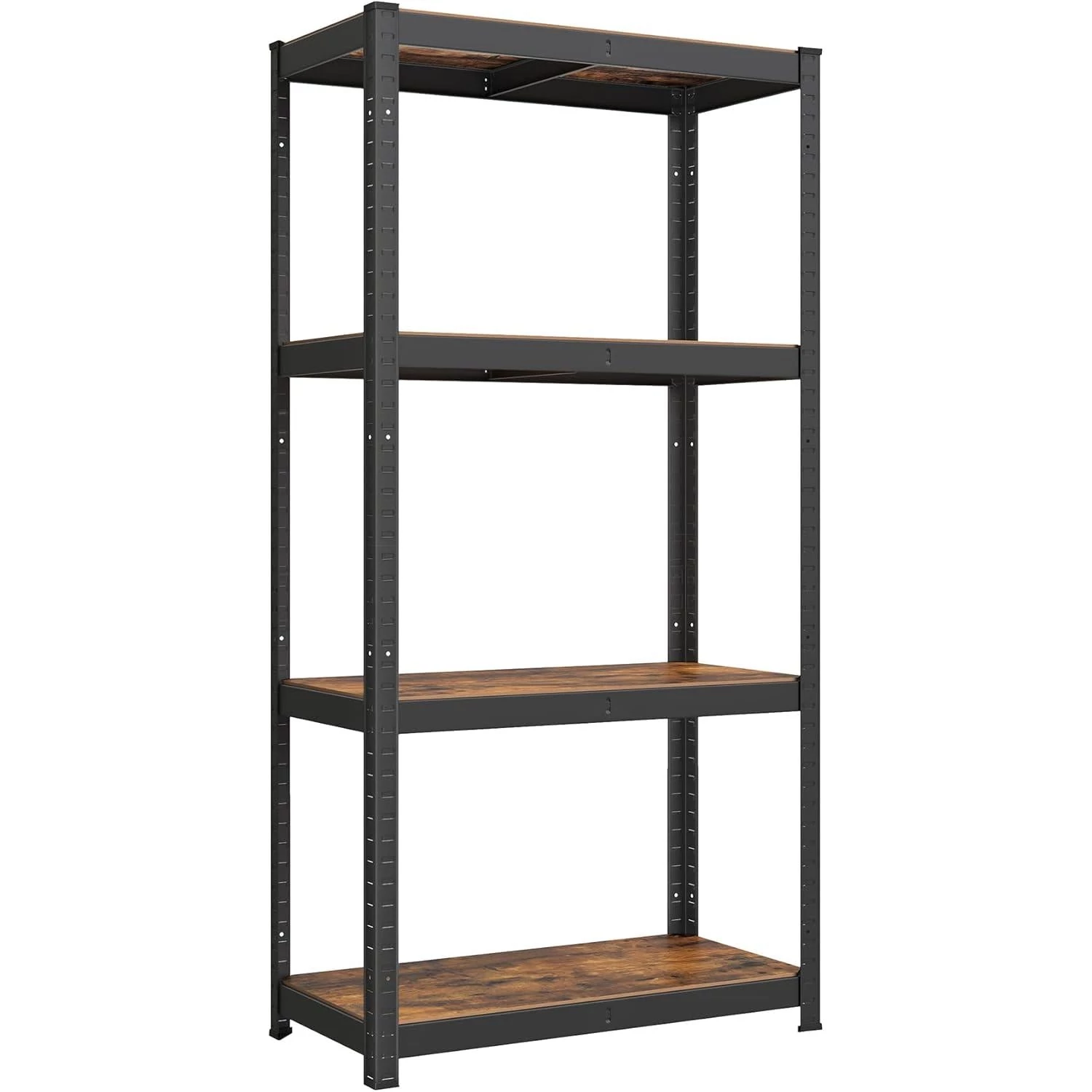 Álló polc, könyvespolc, tárolópolc 40 × 80 × 160 cm, barna/fekete